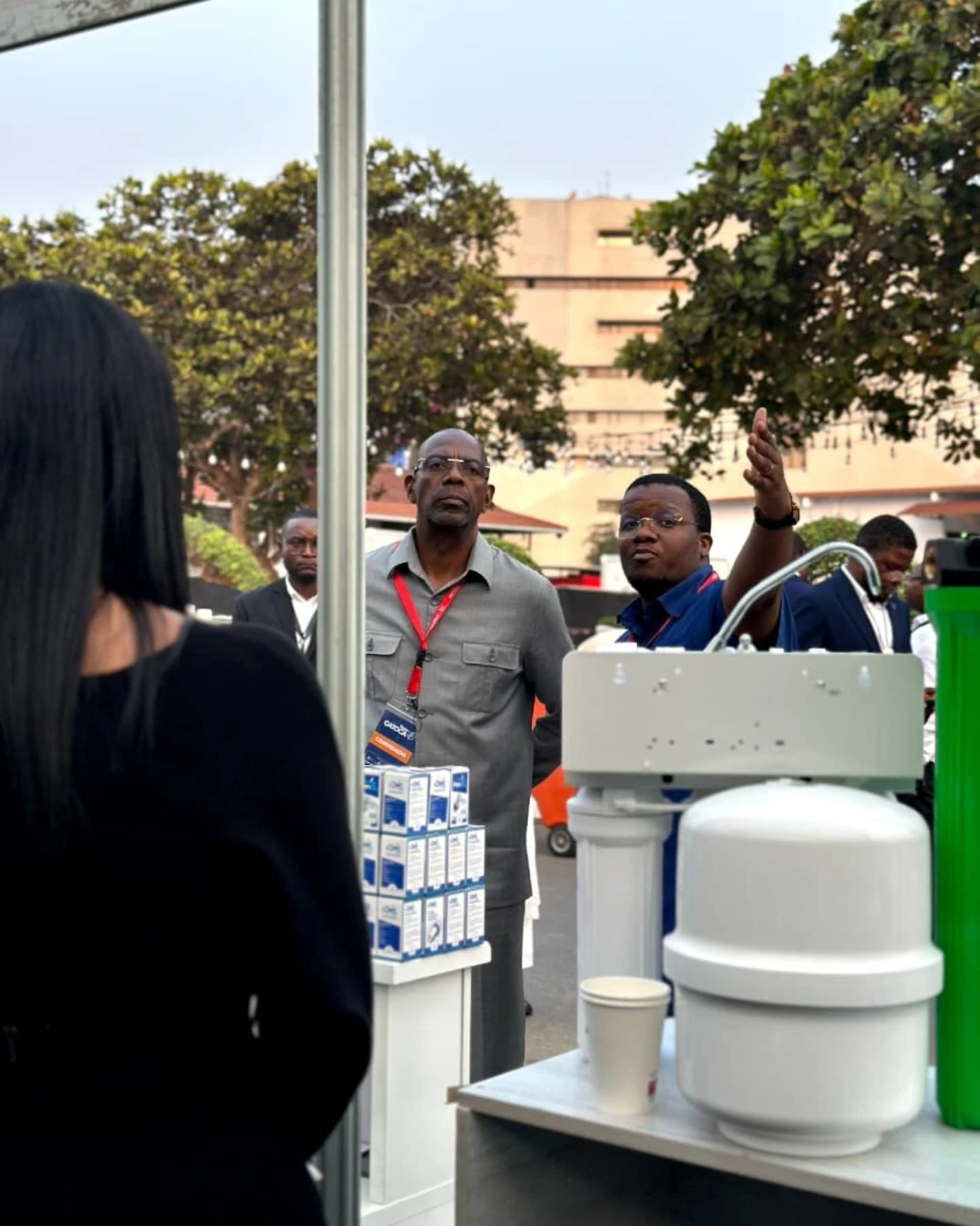 Visita ao stand da Purifiltro Visita ao stand da Purifiltro